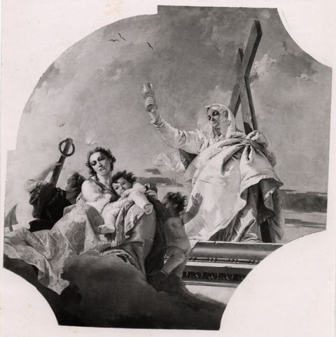 Anonimo — Tiepolo Giovanni Battista - sec. XVIII - Allegoria delle Virtù Teologali — insieme